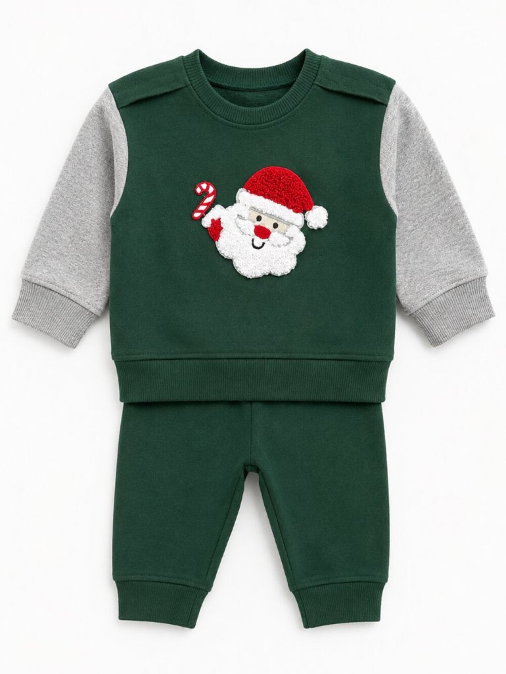 NWT Baby Essentials Baby Boy 2-Piece Santa Jogger Set Size 6 Months Christmas